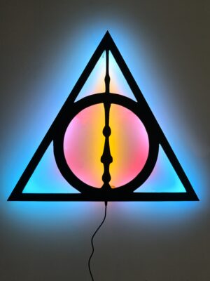 Harry Potter Tablo, Duvar Dekor Ahşap, Neon Işık, Led